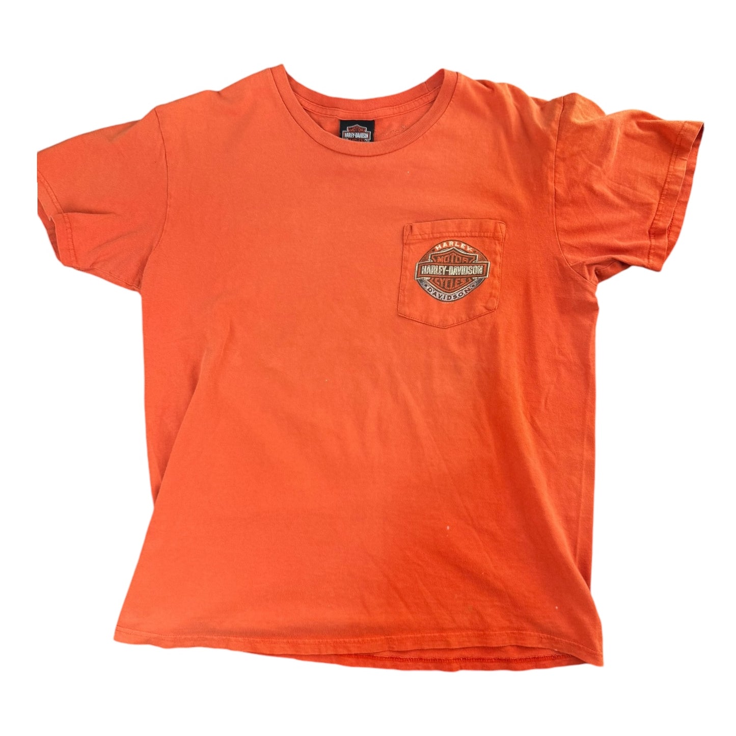 Harley Davidson Orange Pocket Tee