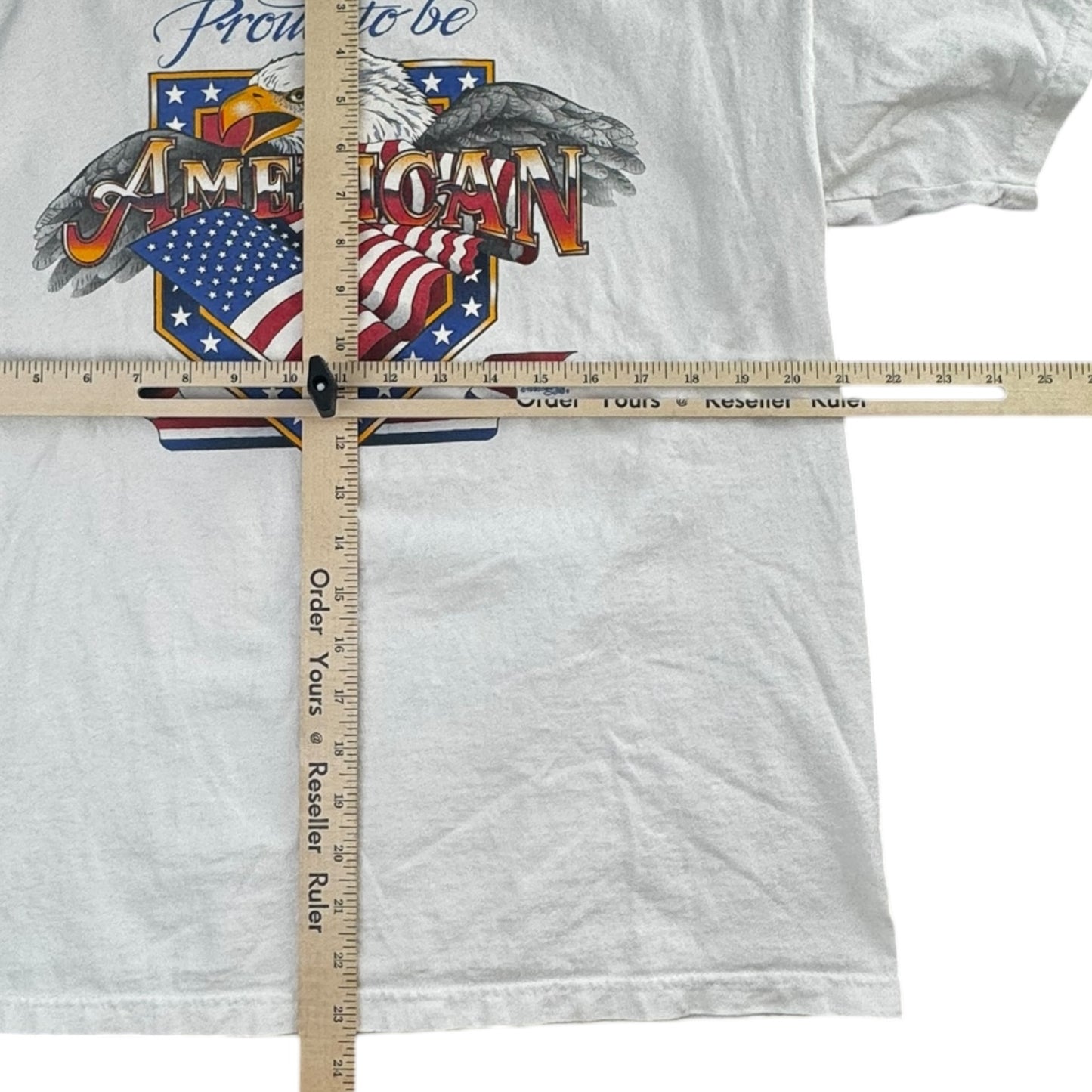 “Proud to be an American” white Tee