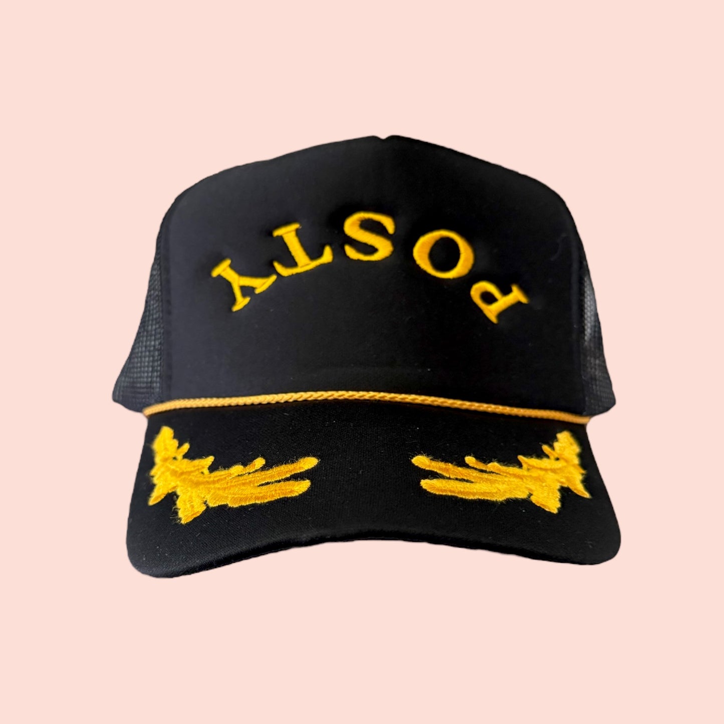 POSTY Black/Gold Trucker Hat