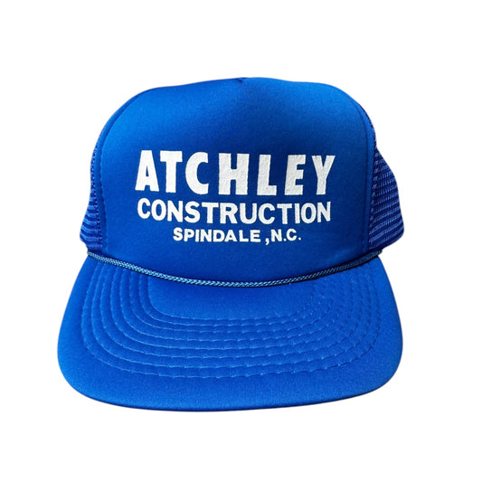 Vintage Blue Construction Hat