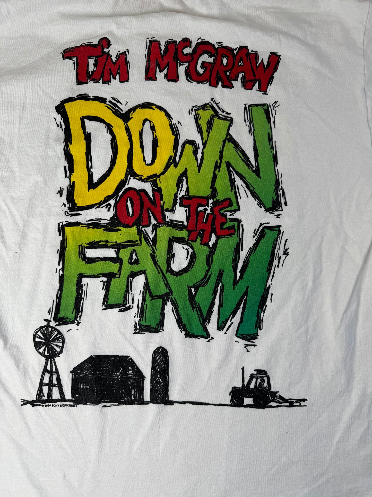 Tim McGraw “Down on the farm” vintage tee