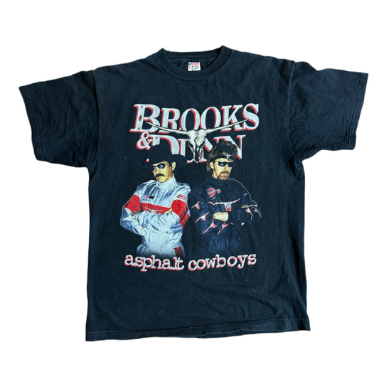 Vintage 90s Brooks and Dunn Asphalt Cowboys Tee XL