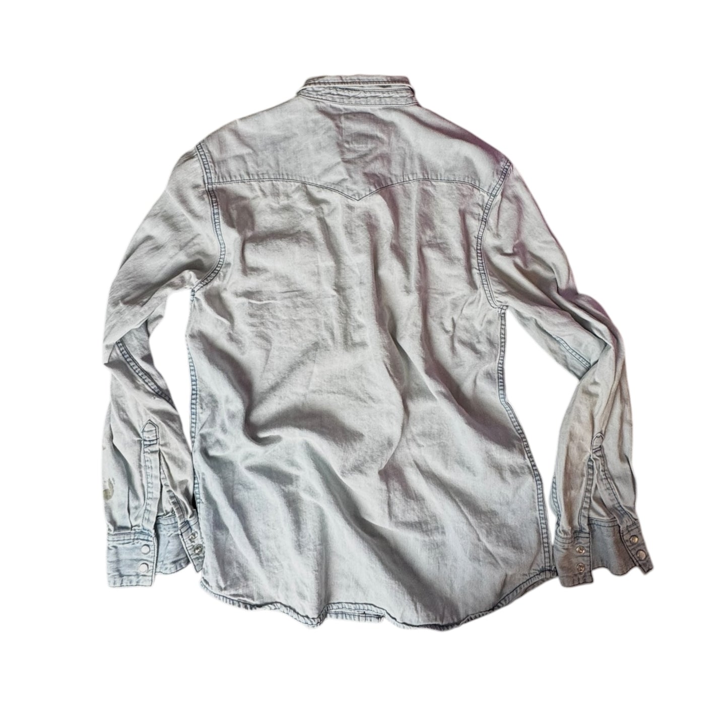 Levi’s Distressed Denim Pearl Snap Shirt