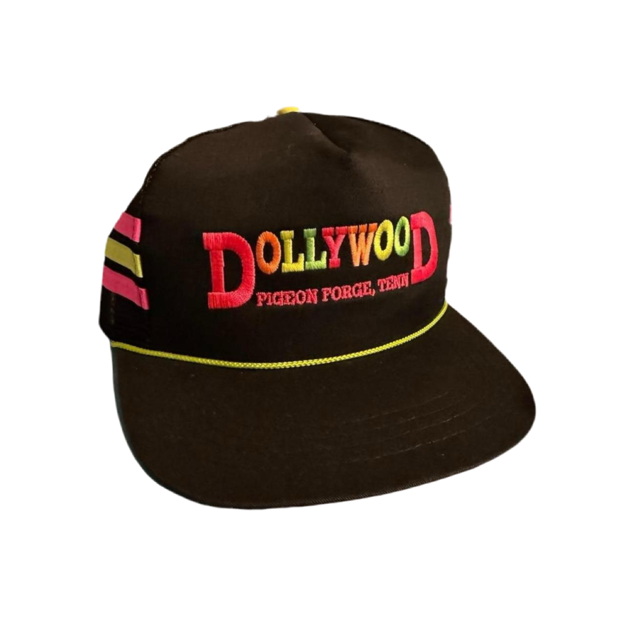 Vintage Dollywood Trucker Hat Neon