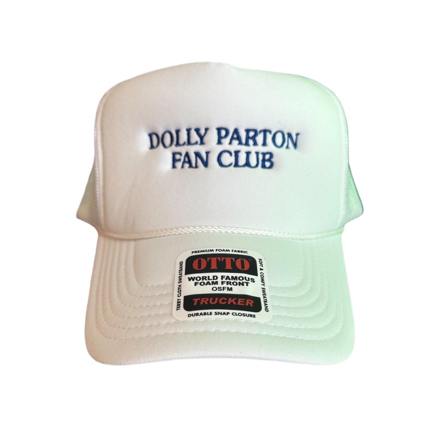 Vintage  Dolly Parton Fan Club White Trucker Hat / PM