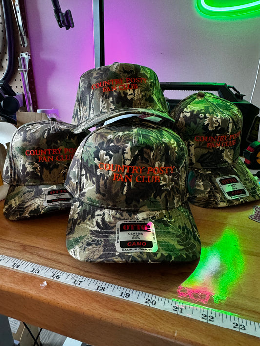 CAMO Country Posty Fan Club Trucker