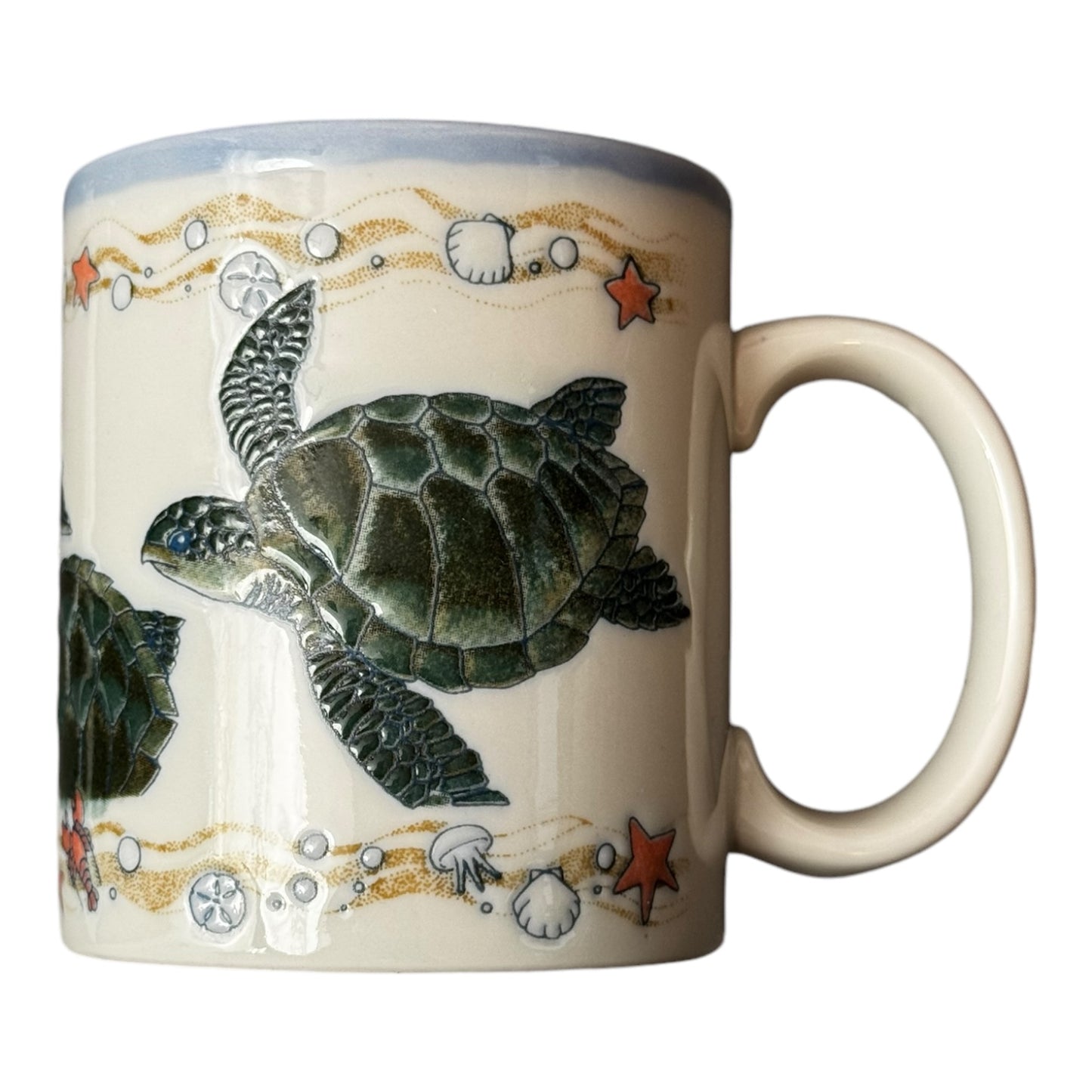 Raised Sea-turtle mug