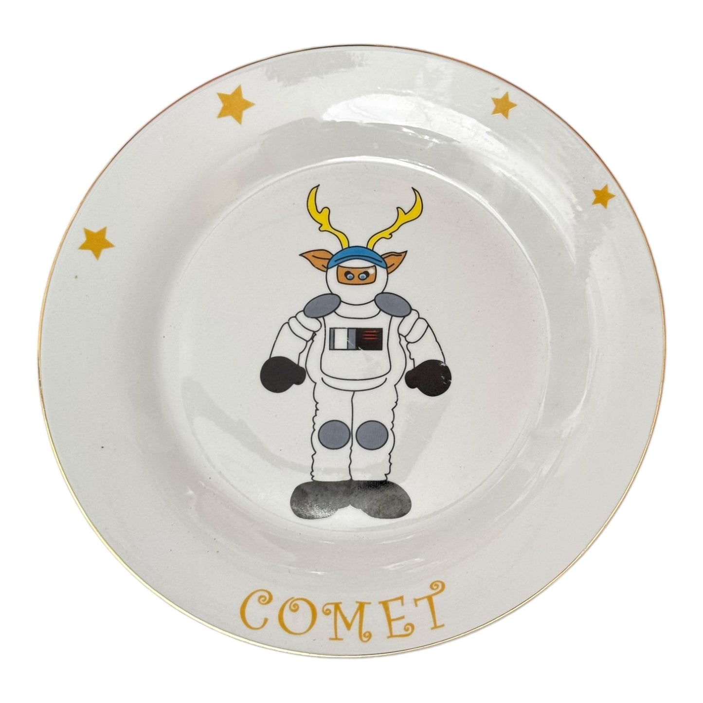 Comet Deer Astronaut plate