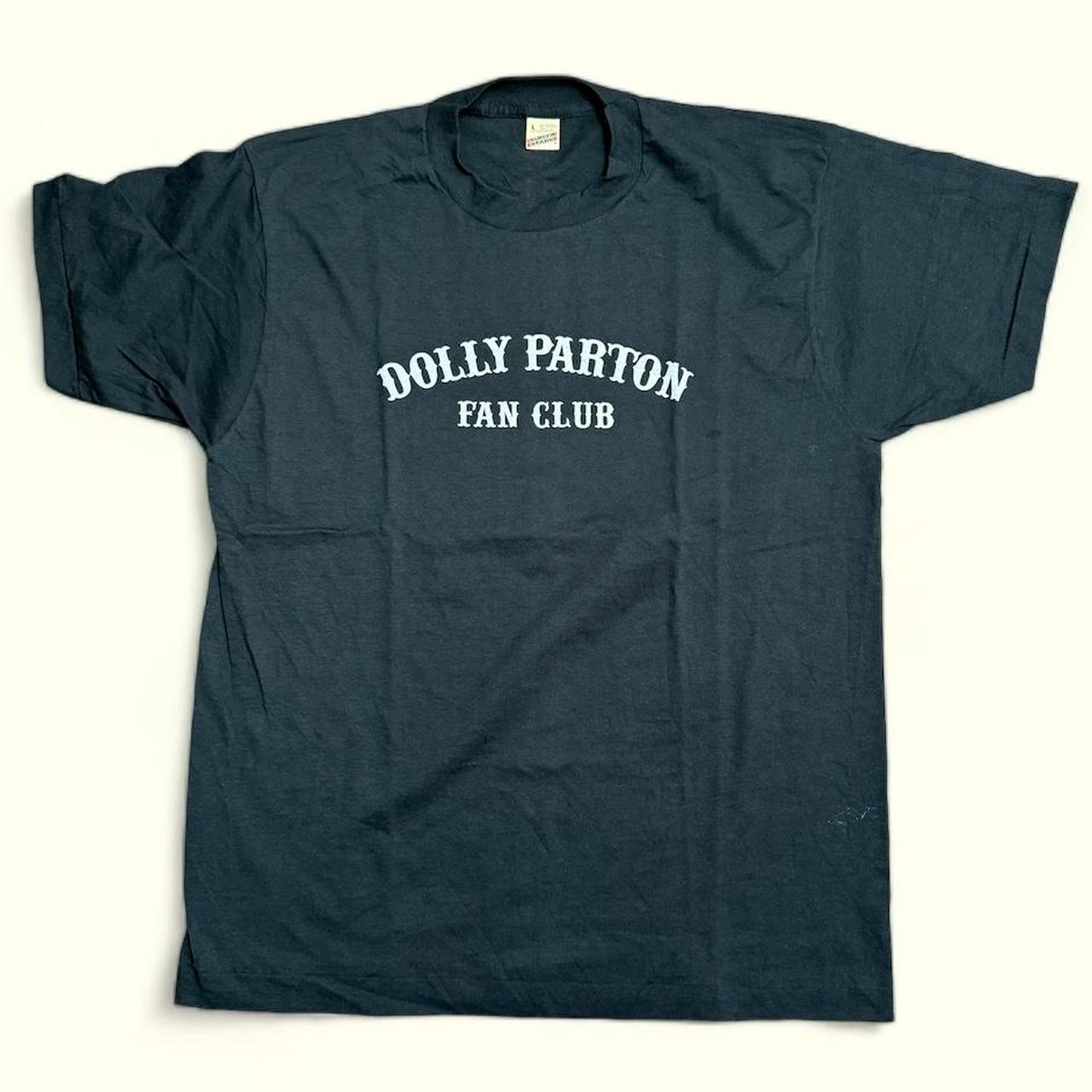 Vintage 80s Dolly Parton Fan Club Tee Large Deadstock