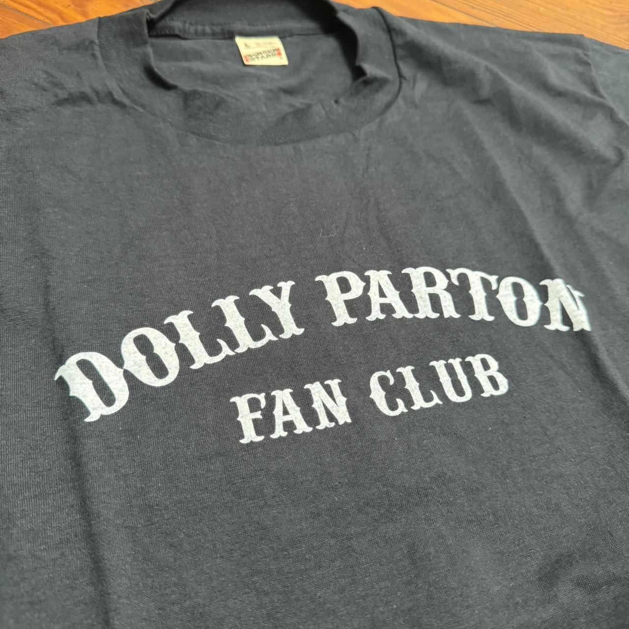 Vintage 80s Dolly Parton Fan Club Tee Large Deadstock